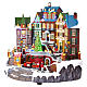 Villaggio Natalizio con albero e treno al centro 35x30x40 cm s3