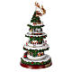Christmas village set: Christmas tree with train in motion and Santa's sleigh, 20x10x10 in s6