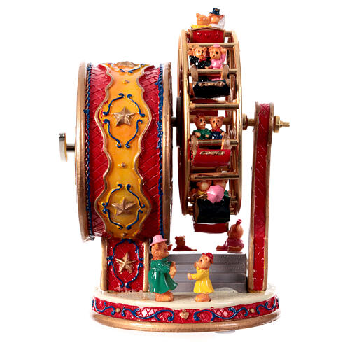 Boîte à musique roue panoramique 15x10x10 cm 5