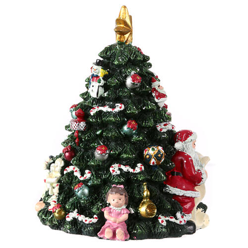 Spieluhr, Weihnachtsbaum, 15x15x15 cm 7