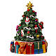 Carillon albero Natale con melodia 15x15x15cm  s3