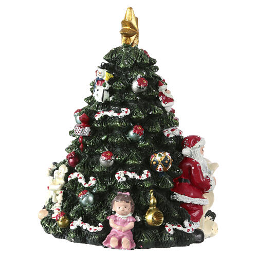Christmas tree music box with melody 15x15x15cm 3