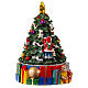 Christmas tree music box with melody 15x15x15cm s4