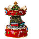 Christmas carousel music box with Santa Claus on the train 15x10x10 cm s4