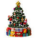 Carillon albero di Natale con regali 15x10x10 cm s1
