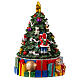 Carillon Christmas tree with gifts music box 15x10x10 cm s4