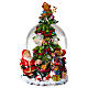 Christmas tree snow globe with music box 20x10x10 cm s1