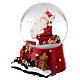 Snow globe with Santa Claus and decorated base, 6x4 in s4