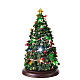 Spieluhr, rotierender Weihnachtsbaum, mit LED-Beleuchtung, 35x20x20 cm s1
