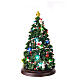 Spieluhr, rotierender Weihnachtsbaum, mit LED-Beleuchtung, 35x20x20 cm s4