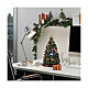 Spieluhr, rotierender Weihnachtsbaum, mit LED-Beleuchtung, 35x20x20 cm s2