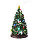 Árbol de Navidad 35x20x20 giratorio luces led melodía s5