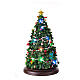 Árvore de Natal que roda 35x20x20 cm luzes LED e música s3