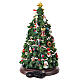 Árvore de Natal que roda 35x20x20 cm luzes LED e música s5