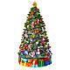Spinning Christmas tree with music box and lights, 14x8x8 in s4