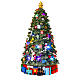 Caixa de música árvore de Natal que roda 35x20x20 cm múscia e luzes s3