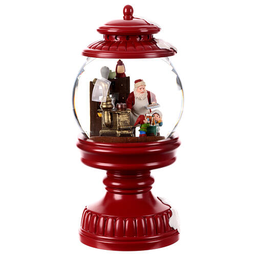 Snow globe with music box, Santa Claus, 12x6x6 in 5