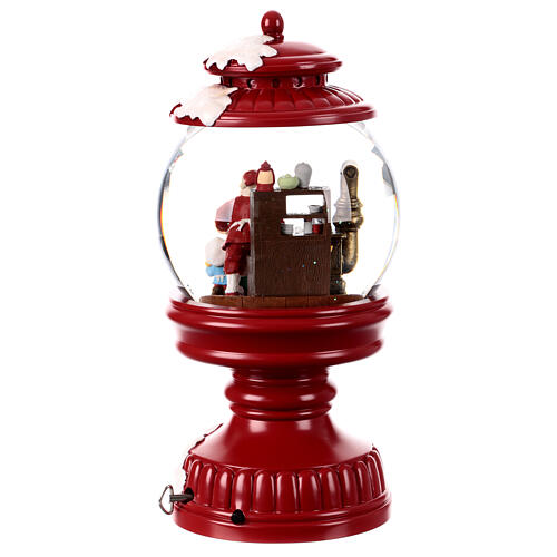 Snow globe with music box, Santa Claus, 12x6x6 in 6