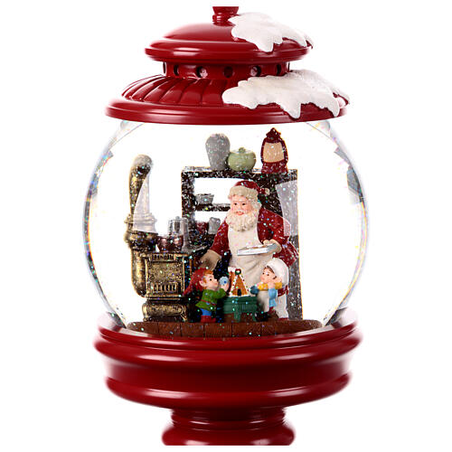 Esfera de vidrio carillón Papá Noel 30x15x15 cm 4