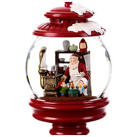 Musical Santa Claus snow globe glass 30x15x15 cm