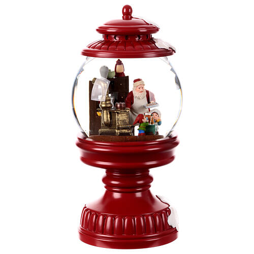 Musical Santa Claus snow globe glass 30x15x15 cm 5