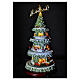 Choinka bożonarodzeniowa z muzyką, oświetlona, 45x25x25 cm s2