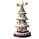 Snowy Christmas tree with music 45x25x25 cm s6