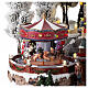 Village de Noël avec carrousel musique lumières LED 30x45x35 cm s8