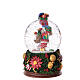 Santa snow globe glass Christmas music box girl gifts 25x15x15 cm Christmas stars  s7