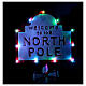 Placa luminosa Bem-vindo ao Polo Norte branca e vermelha 120x45x25 cm s6