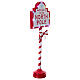 Lighted Welcome Sign Santa North Pole 120x45x25 cm s3