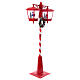 Snowy Christmas streetlight, double light, music, 75x30x15 in s10