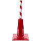 Snowy Christmas streetlight, double light, music, 75x30x15 in s16