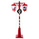 Snowy Christmas streetlight, double light, music, 75x30x15 in s19