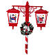 Farol navideño nevado doble luces música 190x80x40 cm s3