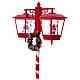 Farol navideño nevado doble luces música 190x80x40 cm s10