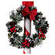 Farol navideño nevado doble luces música 190x80x40 cm s12