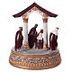 Music box: Nativity with Wise Men and arch, 8x6x6 in s4