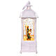 Nativity Scene lantern with glitter and lights, 10x6x4 in s5