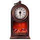 Cheminée LED horloge vintage opérationnelle 25x15x12 cm s1