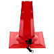 Farola roja Papá Noel nieve movimiento luces música 180 cm s11