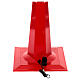 Farola roja Papá Noel nieve movimiento luces música 180 cm s12