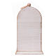 Caminetto LED bianco orologio vintage 25x15x12 cm s4