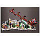 Christmas village with Santa on his sleigh, lights and music, 18x40x10 in s2