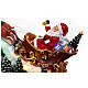 Christmas village with Santa on his sleigh, lights and music, 18x40x10 in s3