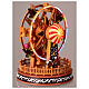 Big wheel with gingerbread finish, motion lights and music, 10x8x8 in s4