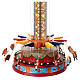 Carousel flying seats Christmas movement lights music 55x30x30 cm s12