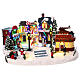 Villaggio natalizio giostra movimento luci musica 20x40x30 cm s1
