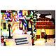 Villaggio natalizio giostra movimento luci musica 20x40x30 cm s4