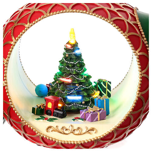 Boule de Noël décoration sapin mouvement 30x70x20 cm 3